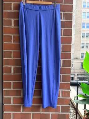 Eileen Fisher Cobalt Lantern Organic Cotton Knit Leisure Pants NWT